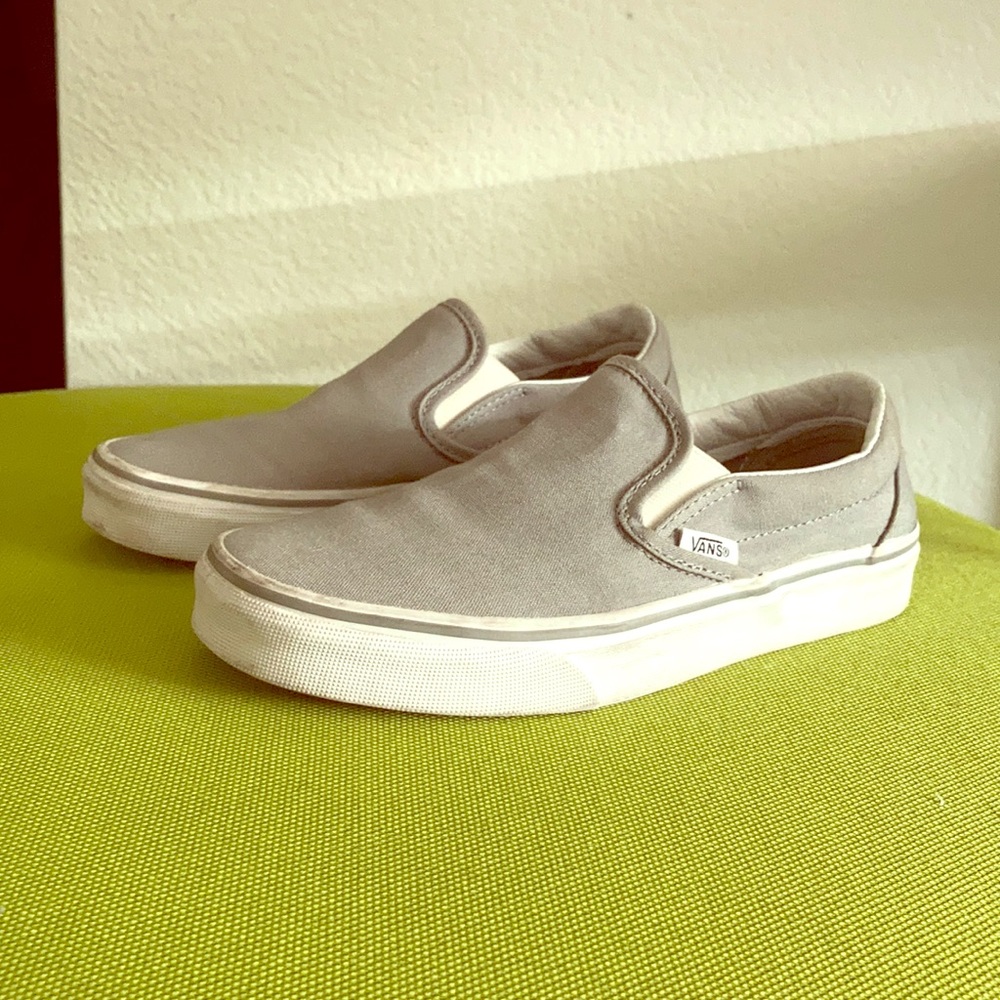 Grey Vans Slip On
